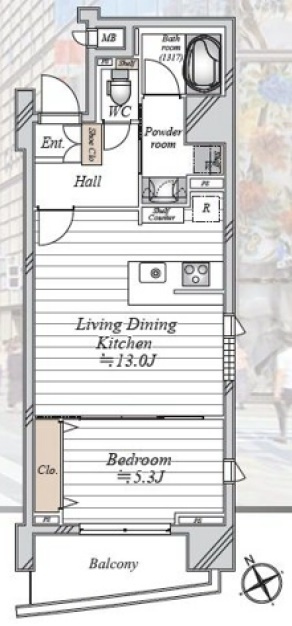 グランド・ガーラ銀座の間取り