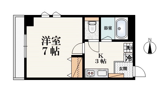 ＳＯＮＯＲＡの間取り|【間取り】　角部屋２面採光