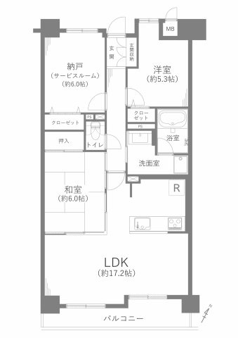 ダイナース三郷の間取り