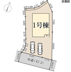 リーブルガーデン淡路市志筑2期の区画図