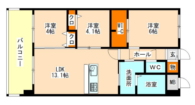 【間取り】 | トラストビル姪浜南