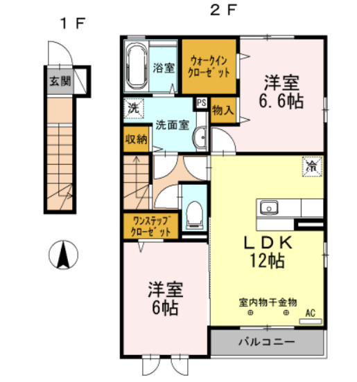 フォンテーヌ聖蹟Ⅱの間取り