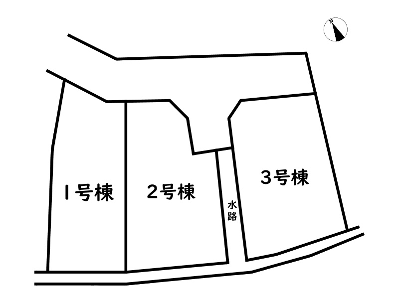 姫路市北平野５丁目/新築戸建の区画図