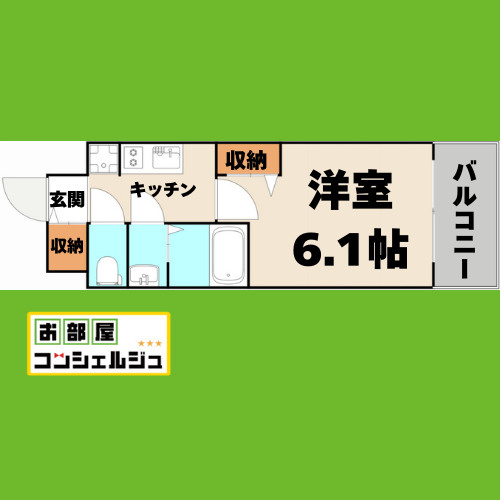 メイクスWアート今池Ⅲの間取り