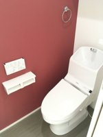 清潔感のあるトイレです