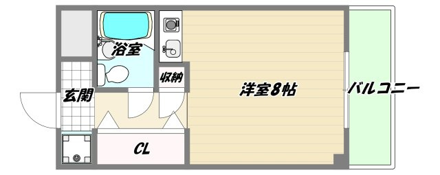 豊中市三国１丁目の賃貸マンションの間取り