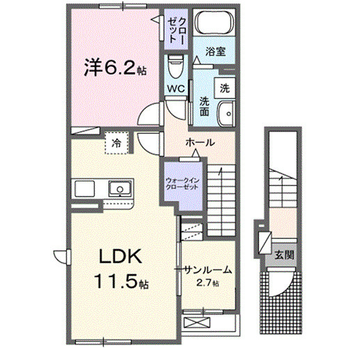 イリーデⅢの間取り