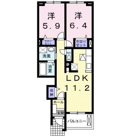 ソレイユの間取り