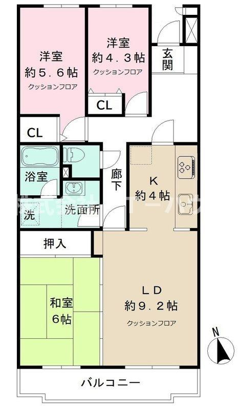 船橋夏見レジデンスの間取り