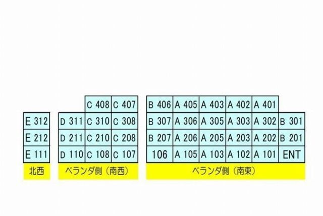 ローズマンションＡ３１番館(A-031)の区画図