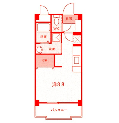 第2和光ヒルズの間取り|8.8帖の広々とした洋室♪