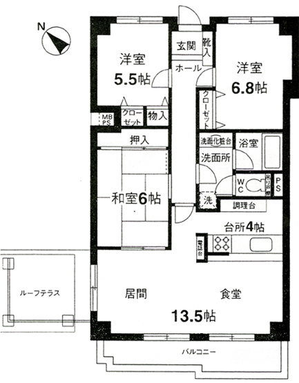 【間取り】 | マンション掃部山公園