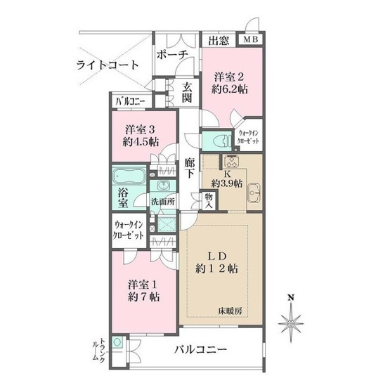 【間取り】 | びゅうパルク中野上ノ原