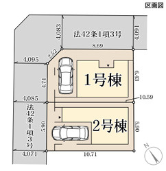 リーブルガーデン大阪市都島区東野田町4丁目の区画図