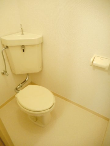 落ち着いた色調のトイレです
