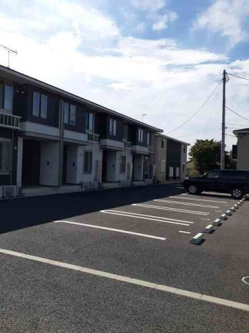駐車場に車を止められます