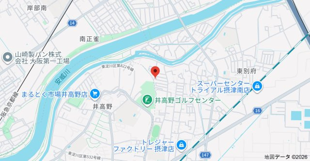コスモハイツⅢの地図