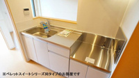 コンパクトなキッチンで掃除もラクラク