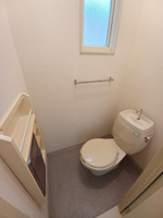 落ち着いた色調のトイレです
