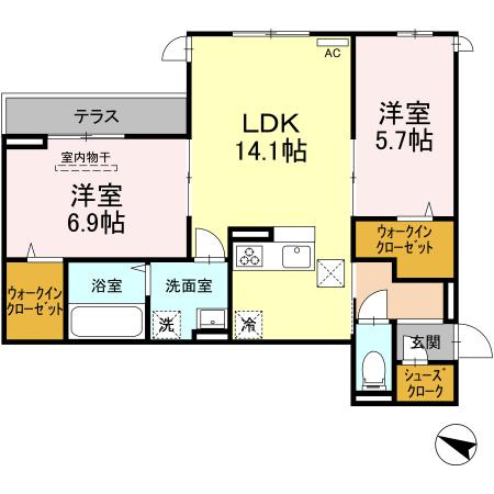 カーサ ミラの間取り
