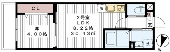 【間取り】 | ルミエールＢ棟