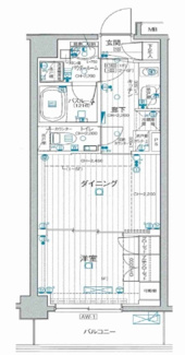 【間取り】 | パレステージ武蔵小金井Ⅱ | 間取りです。