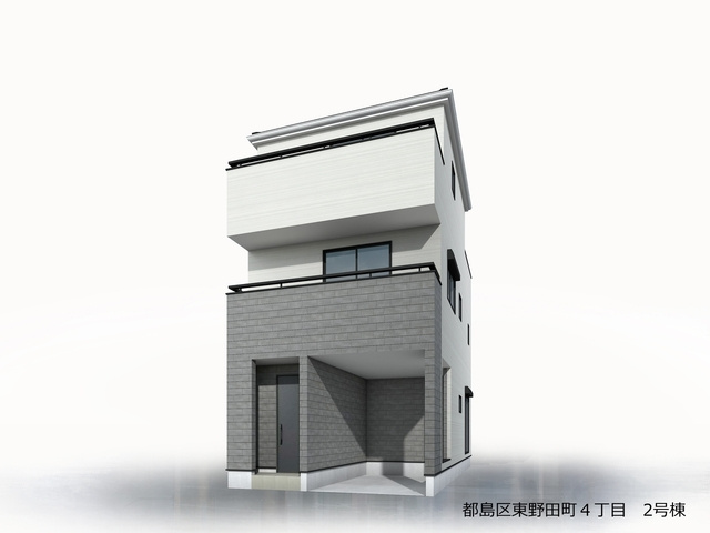 リーブルガーデン大阪市都島区東野田町4丁目の外観パース