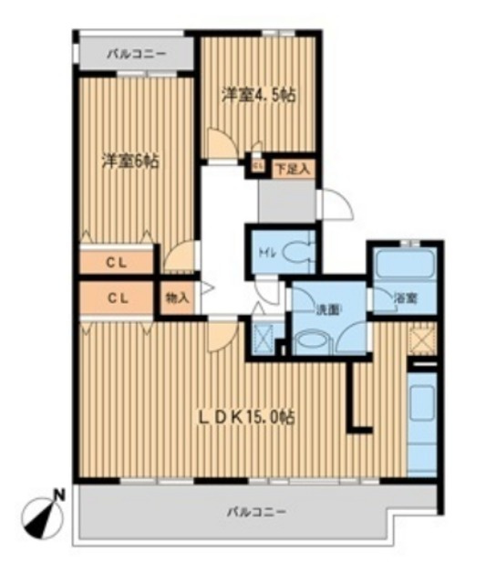 セレーノ大宮D棟の間取り|間取図