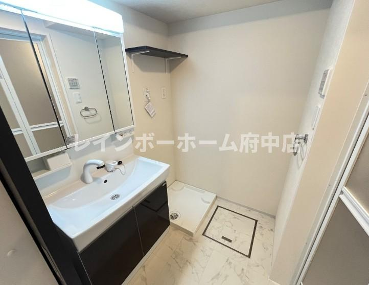 仮）日野市西平山アパート新築工事の洗面所|※同施工写真