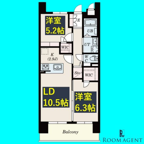 S-RESIDENCE茶屋ヶ坂Eastの間取り