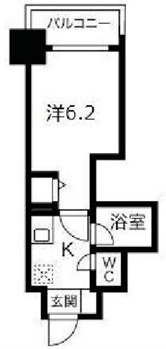 大阪市中央区安堂寺町１丁目の賃貸マンションの間取り