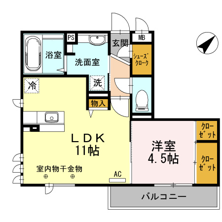 【間取り】 | オークスアレイ相模原中央(オークスアレイサガミハラチュウオウ)