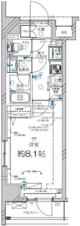 ディアレイシャス武蔵関の間取り