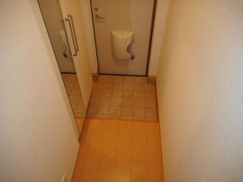 落ち着いた玄関です