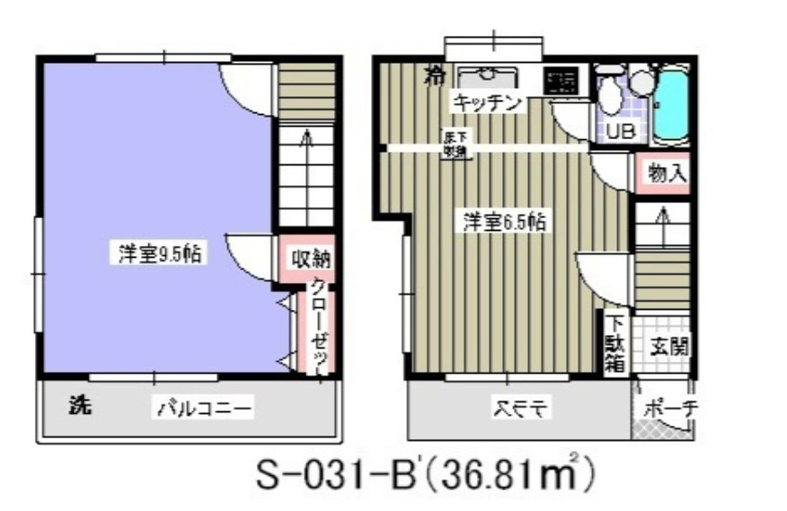 ローズガーデン(S-031B）の間取り