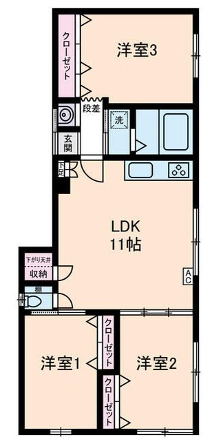 あさおか邸の間取り|間取りです。