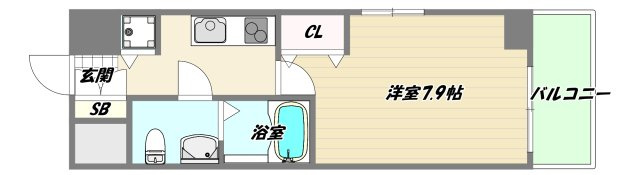 豊中市三国２丁目の賃貸マンションの間取り
