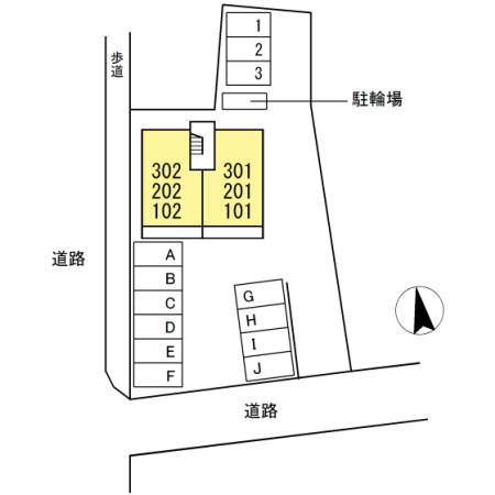 Rakura・ATAGOの区画図