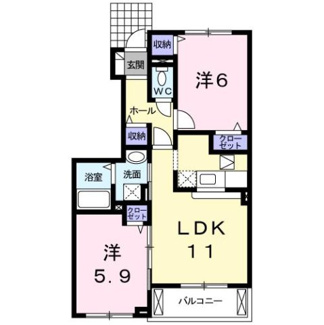 【間取り】 | プランタン　ソレイユＦ