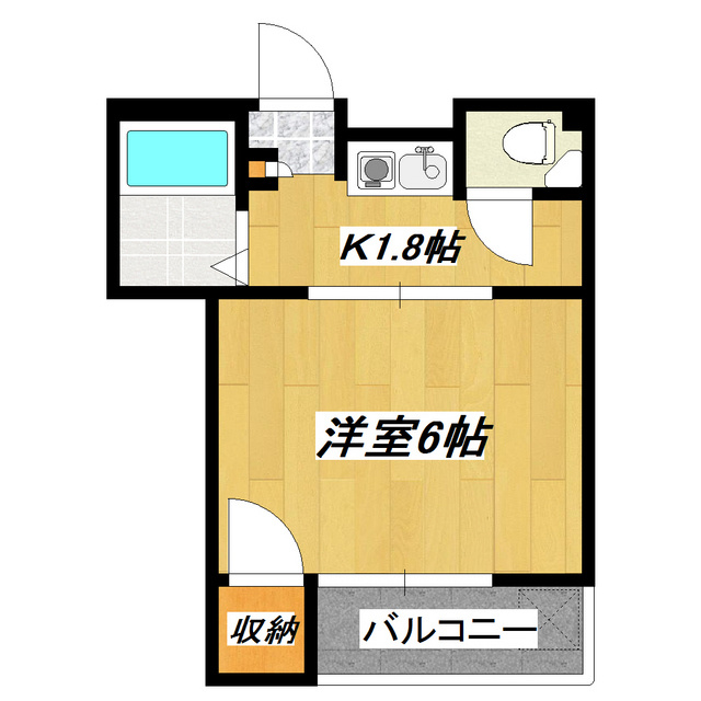 サンリーザの間取り|人気のバス・トイレ別！