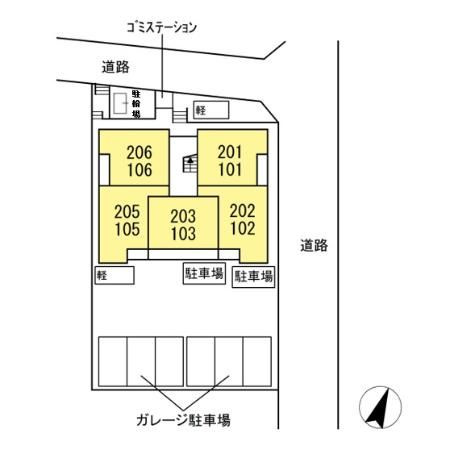 グランテラス土橋の区画図
