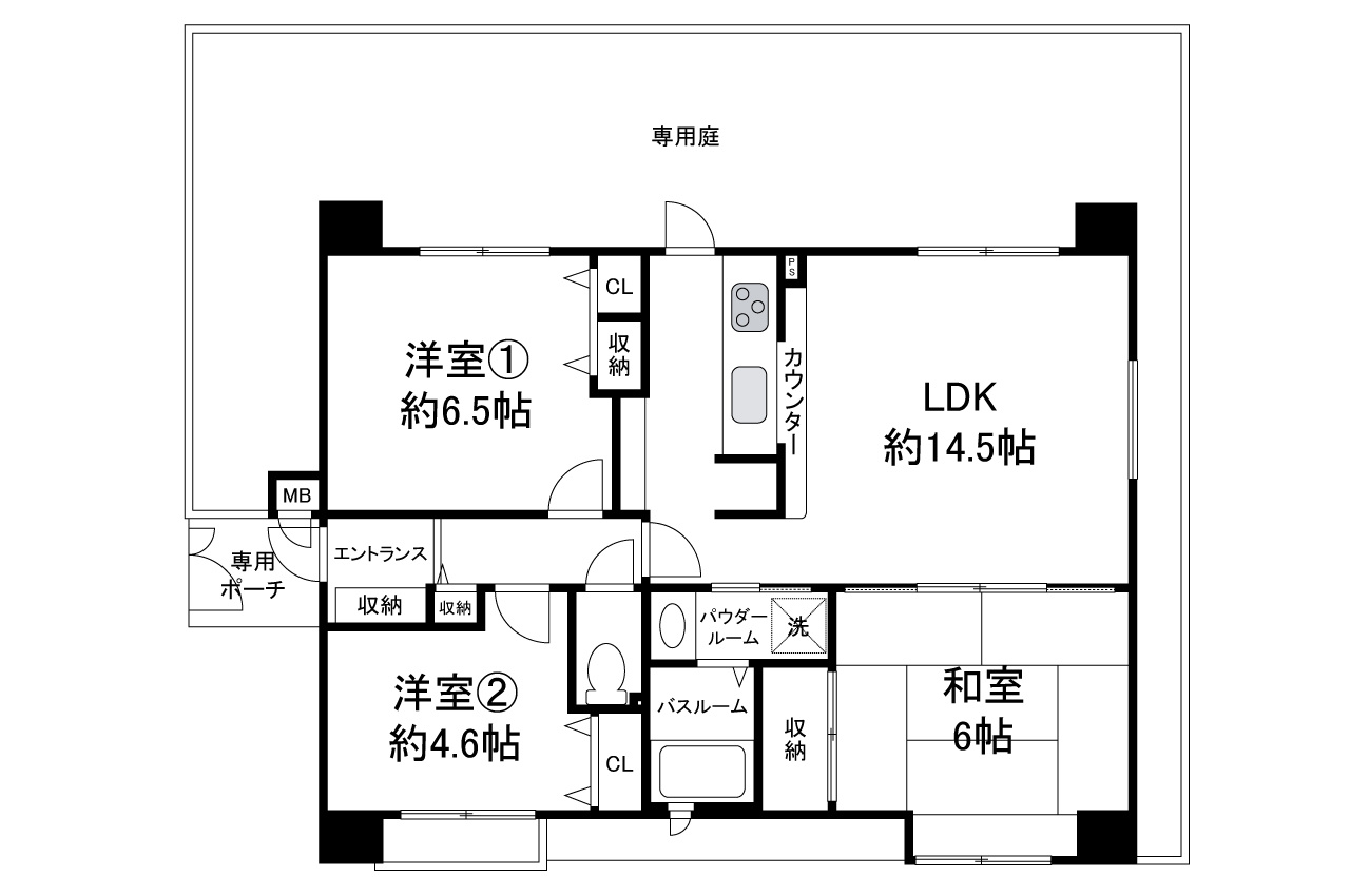 アステージ岸和田の間取り|現状でのお引渡し。定額リフォームパック（オプション）利用可。詳細はお問合せください。