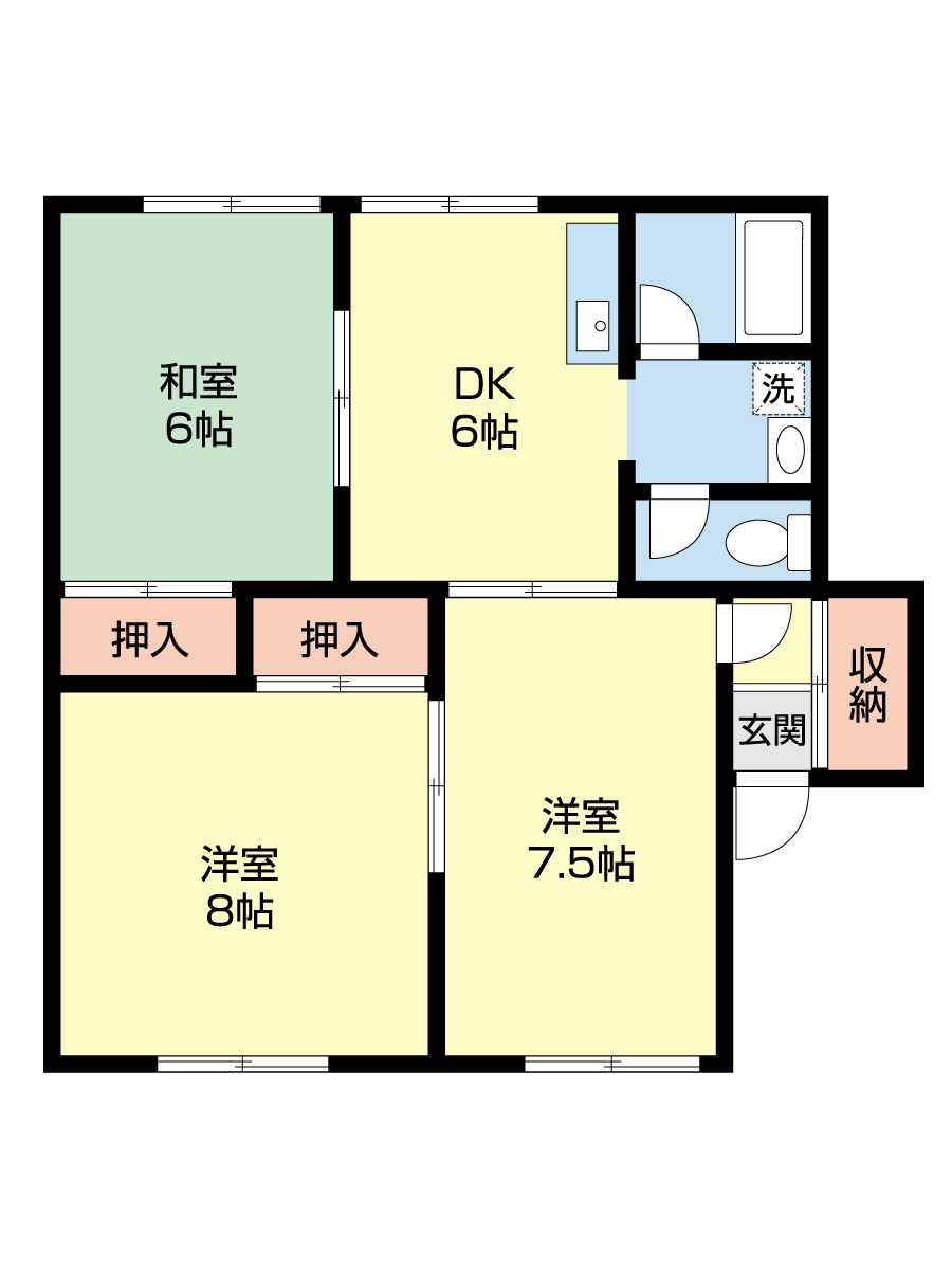 カーサみよしＡの間取り