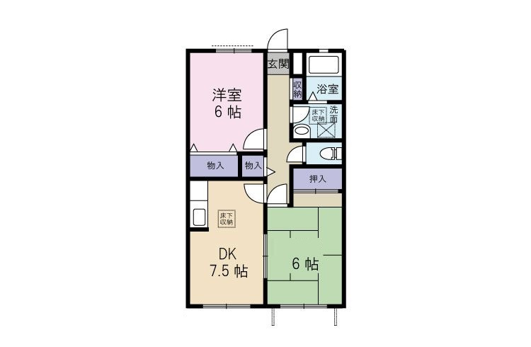アトリーズ綱島B棟 の間取り|間取りです。