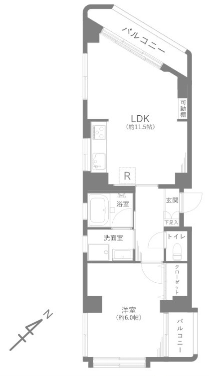 パレスサンセイの間取り