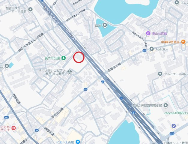 グランプレステージ明石西Ⅱ　　山陽電鉄「東二見駅」徒歩14分の地図