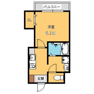 みおつくし岸里Ⅲの間取り