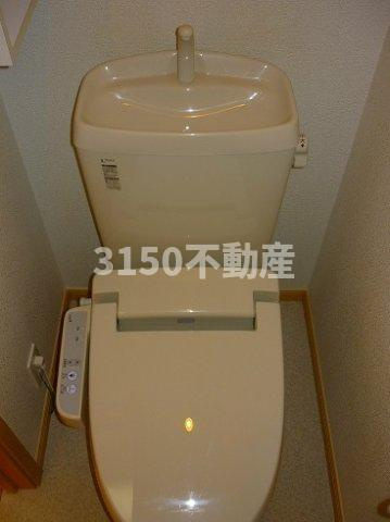 テルカーナあさい　Ⅱ棟のトイレ|落ち着いたトイレです