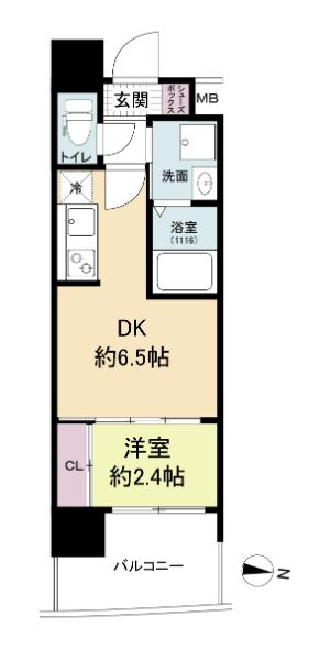 セレニテ天六リアンの間取り
