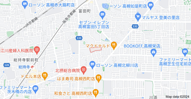 アート高槻の地図